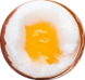 Ei nach 3 Minuten Kochzeit